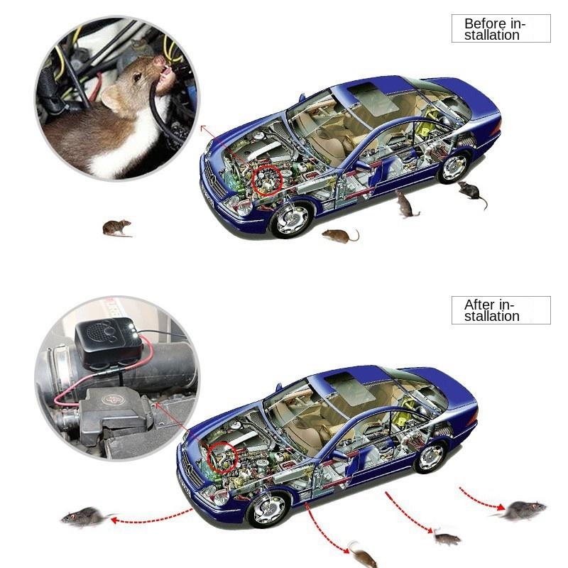 Marten Deterren, Auto účinné auto odpuzující kuny s funkcí ultrazvukového a LED blesku, napájené přes USB nebo baterie, vhodné pro nákladní auta, domácnost atd.