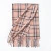 New sweet warm imitation cashmere scarf plaid student couple winter thickened warm scarf