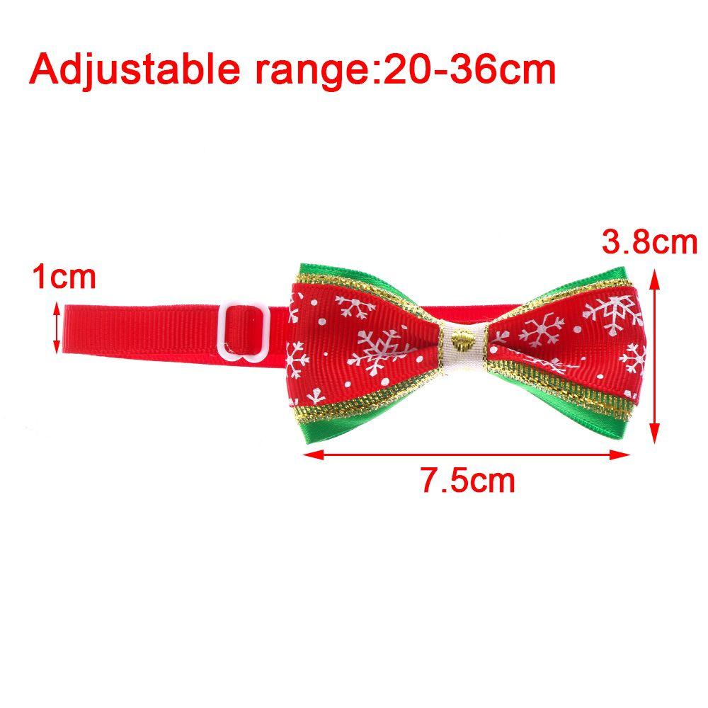Cute Xmas Grooming Bowknot Collar Dog Bow Tie Cat Choker Pet Christmas Necktie