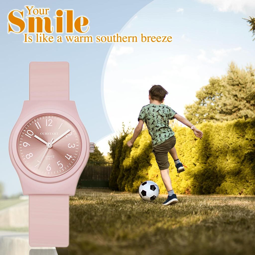 Waterproof Silicone Watch for Stylish Analog Display Quartz Watch Fashion Accessory Perfect Gift for or Day Cute, Women - Birthdays, Christmas,