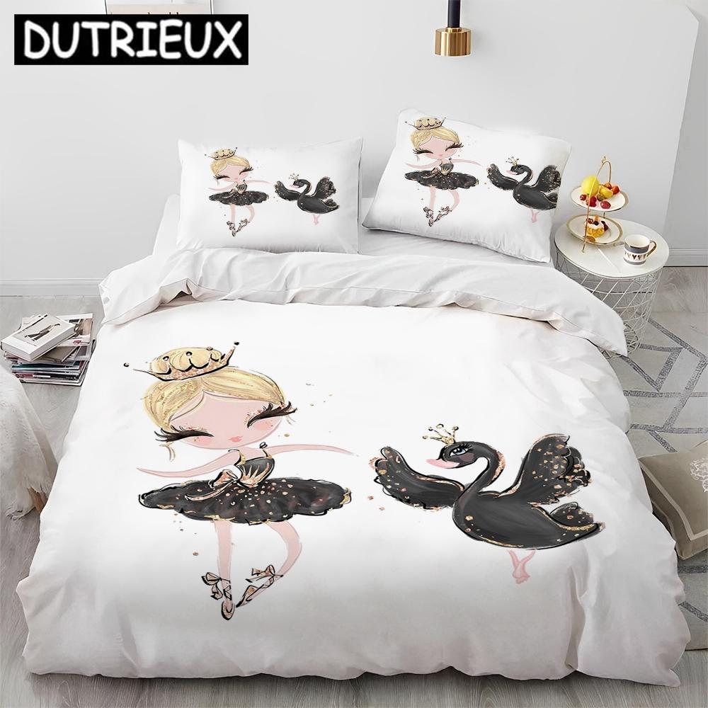 Comforter Charming Queen Size Cartoon Bedding Set - Ballet Girl Ballerina Theme Comforter & S Included