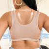 European and American Front-hook U-back Bra with Seamless Push-up No Padding and No Underwire