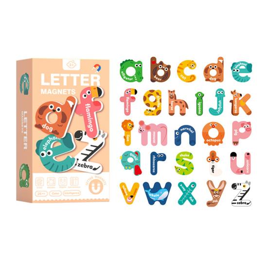 1 Set Bokstäver Siffror Kylskåpsmagnet Småbarn Djur Grönsak Fordon ABC Förskoleinlärning Kylskåpsmagneter Pedagogisk Leksak
