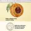 Bird House for Cage Imitation Rattan Parrot Nest Pet Hut Breathable Woven Shelter for Finch Conure Cockatiel Parakeet Small