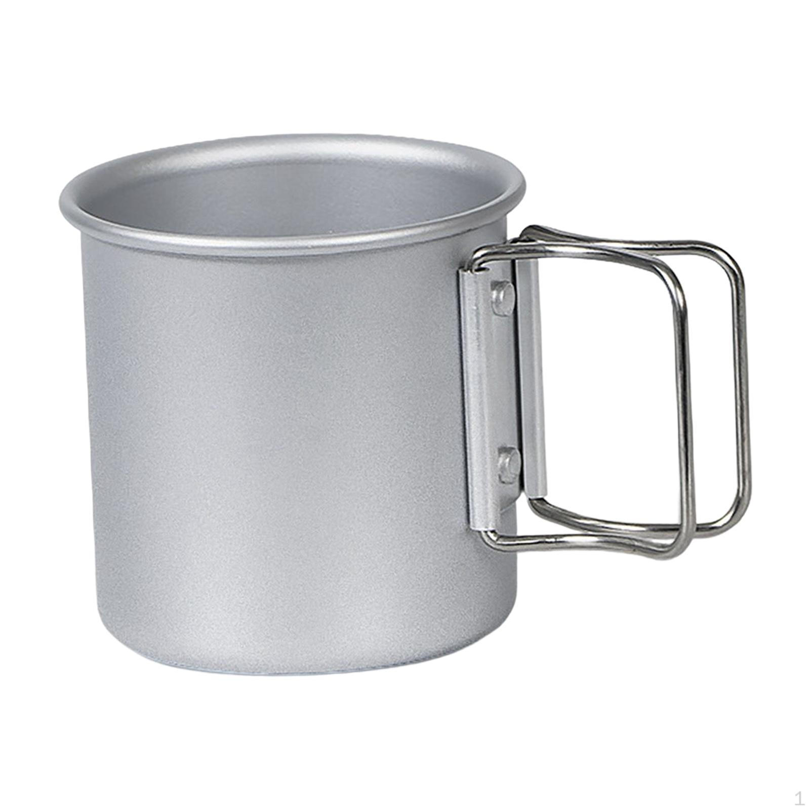 Beer Camping Mug for Garden Hiking Backpacking Kitchen Travel Argent