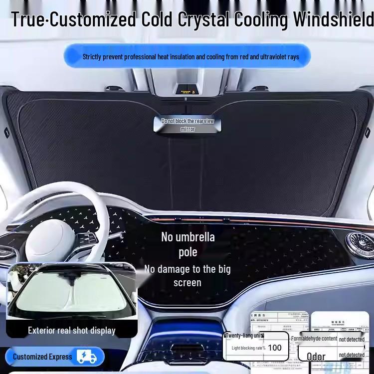 AUTOWOEL 2026 Car Windshield Sunshade Umbrella - Heat Insulation & Sun Protection Visor. Custom for MG series with storage bag