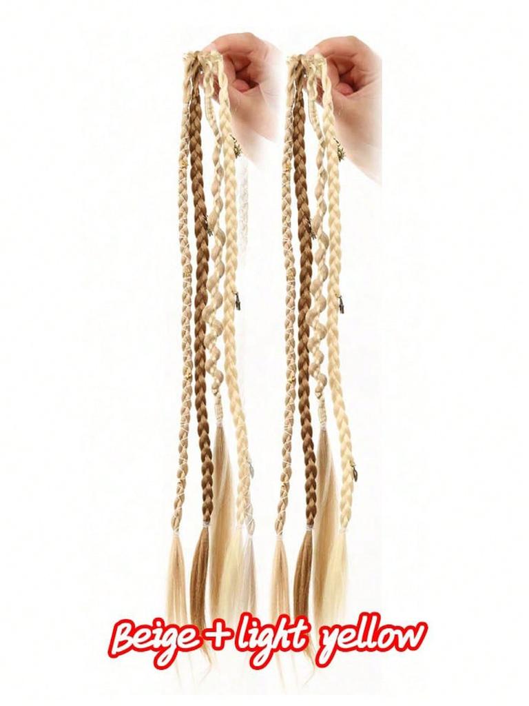 2Pcs Long Braid Hairpiece Clip In Hair Extensions