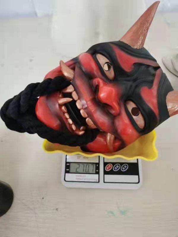 Japanese Assassin Mask Halloween Creepy Face Mask Latex Cosplay Party Props