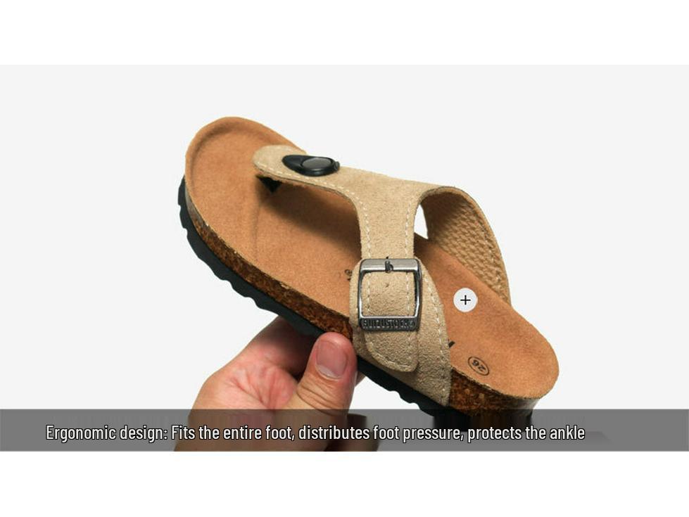 2025 Spring/Summer Kids' Cork Thong Sandals - Trendy Korean Style Toe-Post Flip-Flops for Boys and Girls