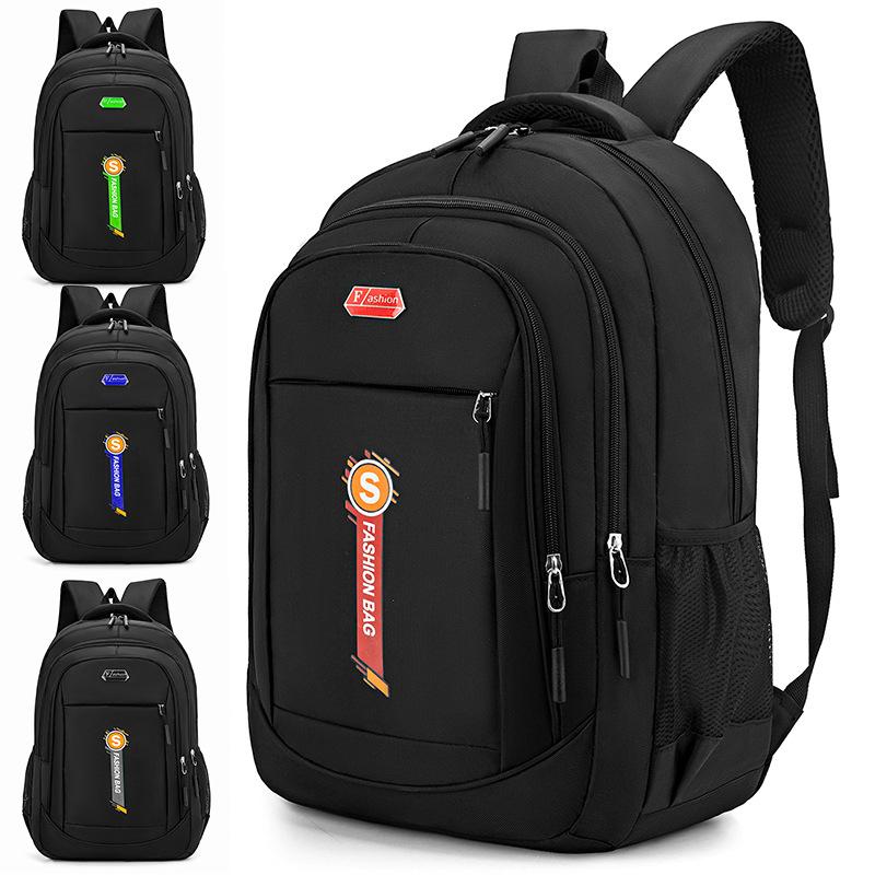 Oxford Large Capacity Business Backpack With Letter Embossing Design For School