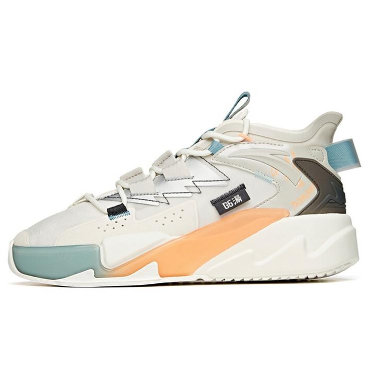 

New Anta Life Collection KT G6 Soup Slip-Resistant Cushioning Skateboard Shoes White Gray 112128089-4 40