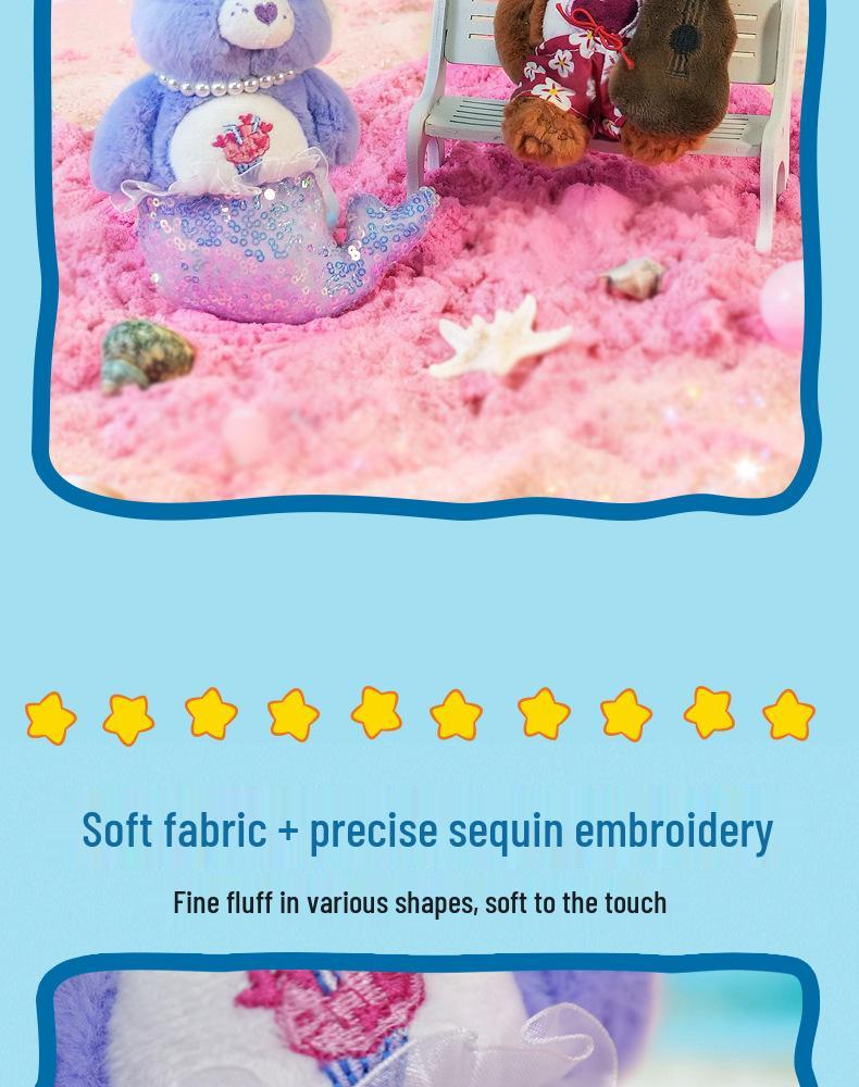 Portachiavi Ciondolo Peluche Serie Isola degli Orsetti del Cuore - Pupazzetto Cartone Animato Carino Fascino Regalo