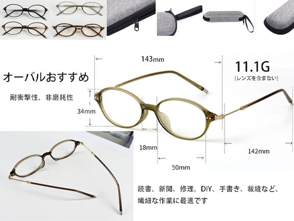 Progressive Multifocal Reading Blue Light Unisex Resin Titanium Power [AMMGLSS] Glasses, Blocking, Half-Rim Glasses, Lenses, Alloy, Men's & Women's,