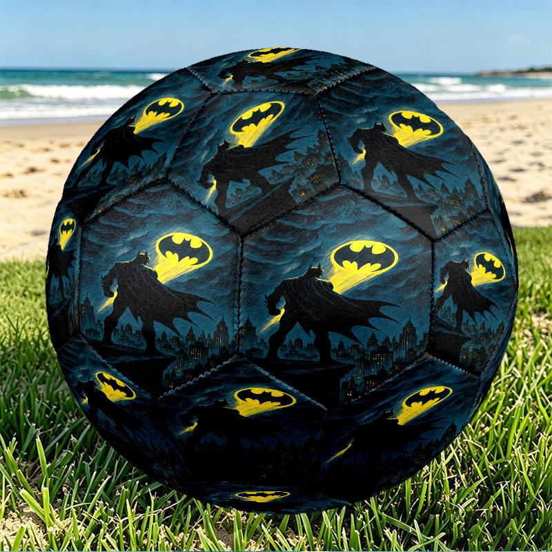 Batman Print Size 5 Soccer Ball, PU Wear Resistant Football for Match Training and Daily Practice, Birthday Gift for Soccer Fans