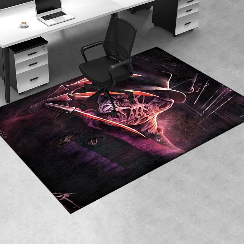 

Nightmare on Elm Street: Freddy Krueger Horror Poster Print Office Mat Home Decor Office Desk Chair Rugs Chair Carpet for office Chair Mat G 60cm by 90cm