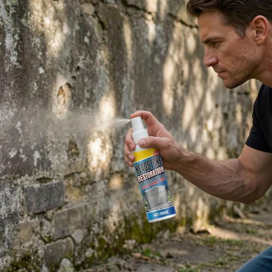 Yousheng Headstone Restoration And Cleaning Spray, Tombstone Monument Cleaner for Granite Marble Cemetery Memorials, Gentle Stone Care Way