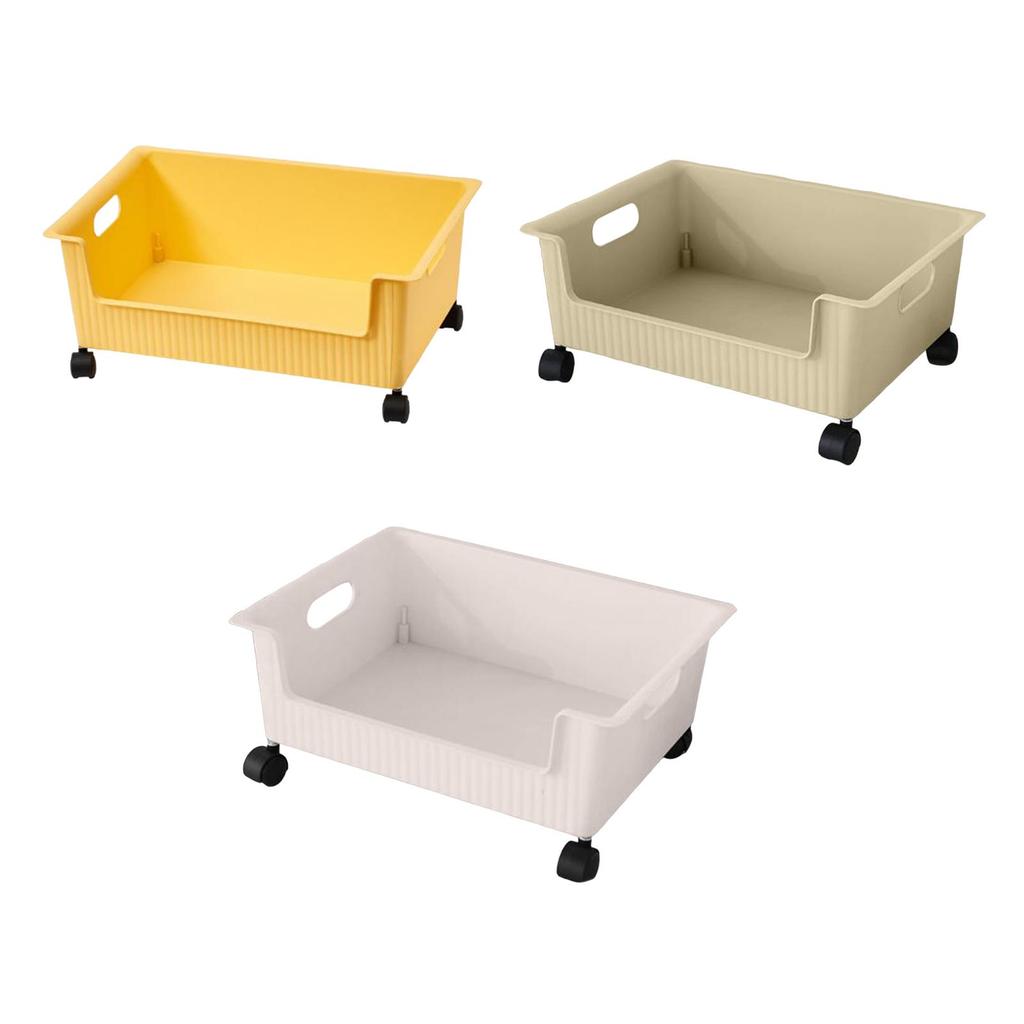 Storage Box Organizer Toy Storage Bin with Removable Wheels Multifunctional
