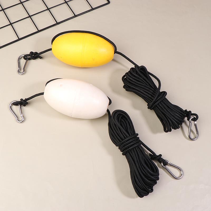Kayak Drift Anchor Tow Line 9.1M/ 30Ft Long Nylon Rope Sea Drogue Anchor Float With Clip Buckles Boat Yacht Canoe Accessories