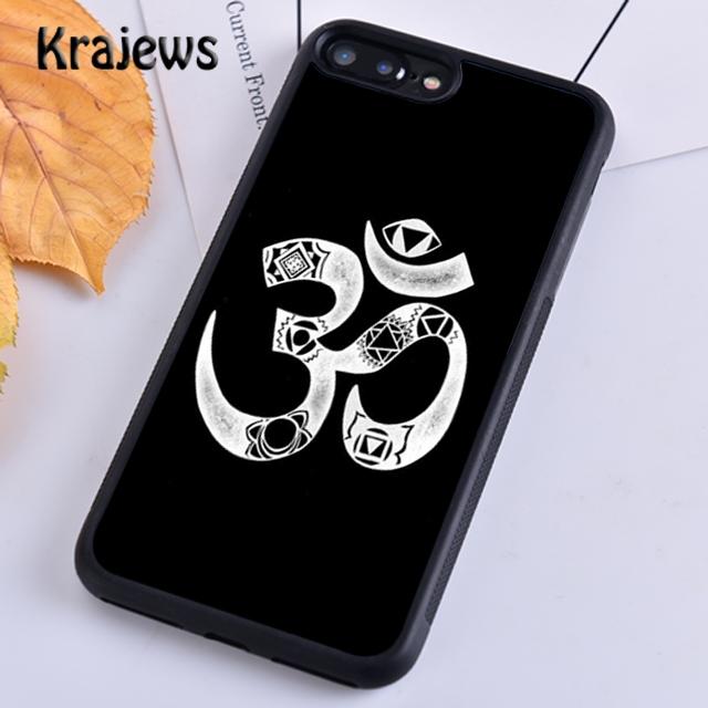 Krajews Aum Om Namaste Symbol Zen Yoga Phone Case Cover For iPhone 14 5 6s 7 8 plus XR XS 11 12 13 pro max Samsung S21 S22ultra