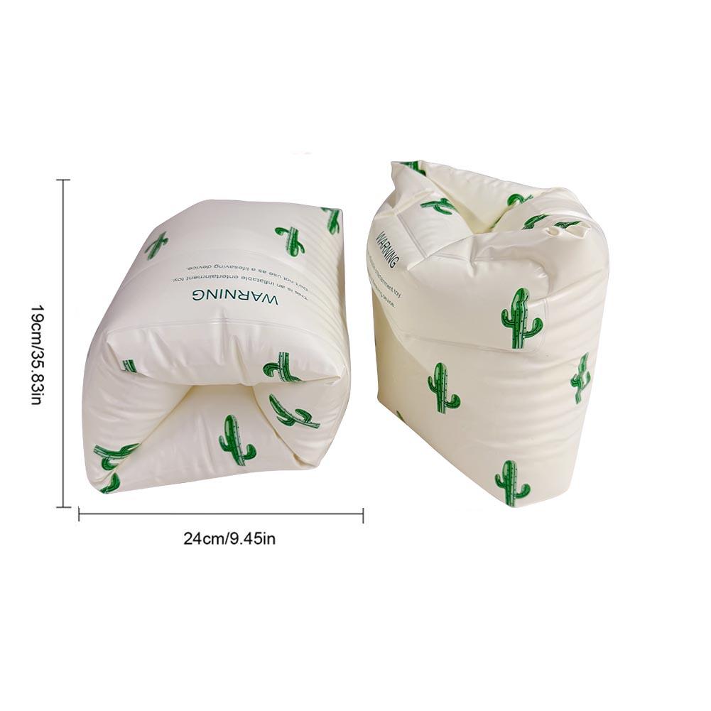 

1Pair Pool Buoy Armbands Double Air Bag Inflatable Swimming Pool Arm Floaters PVC Printed Adult Kids Swimming Accessories
