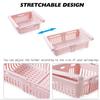 Refrigerator Pull-out Drawers Fresh Spacer Layer Storage Rack Adjustable Stretchable Refrigerator Organizer Drawer Basket