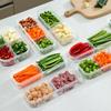 Narrow-slit Refrigerator Compartment Fresh-keeping Box, Fruit and Vegetable Frozen Meat Packing Box, Food Storage Box