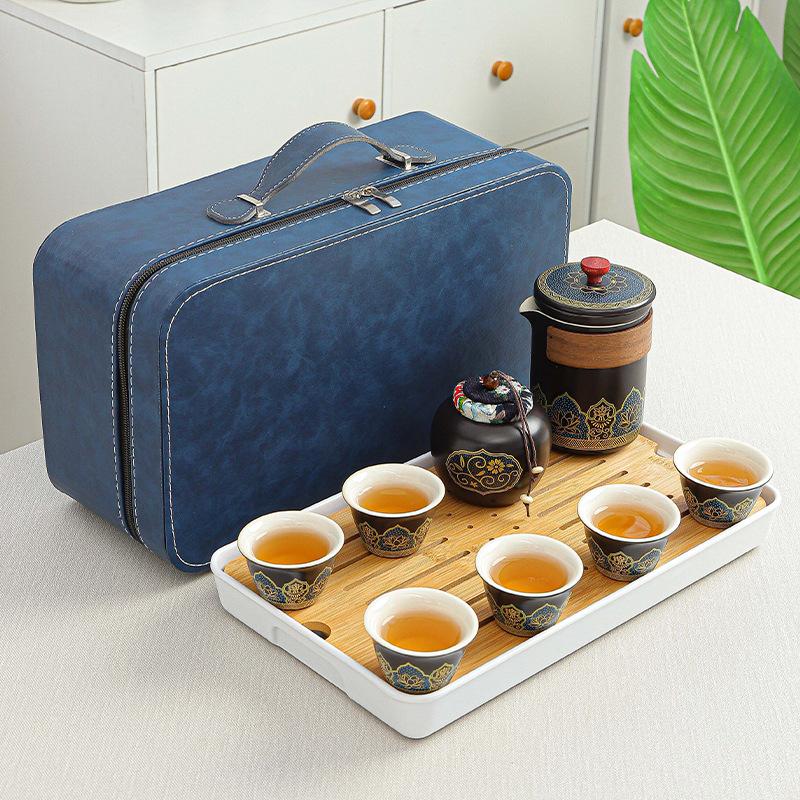 

Tea set ceramic cup teapot souvenir gift box tea separation ceramic
