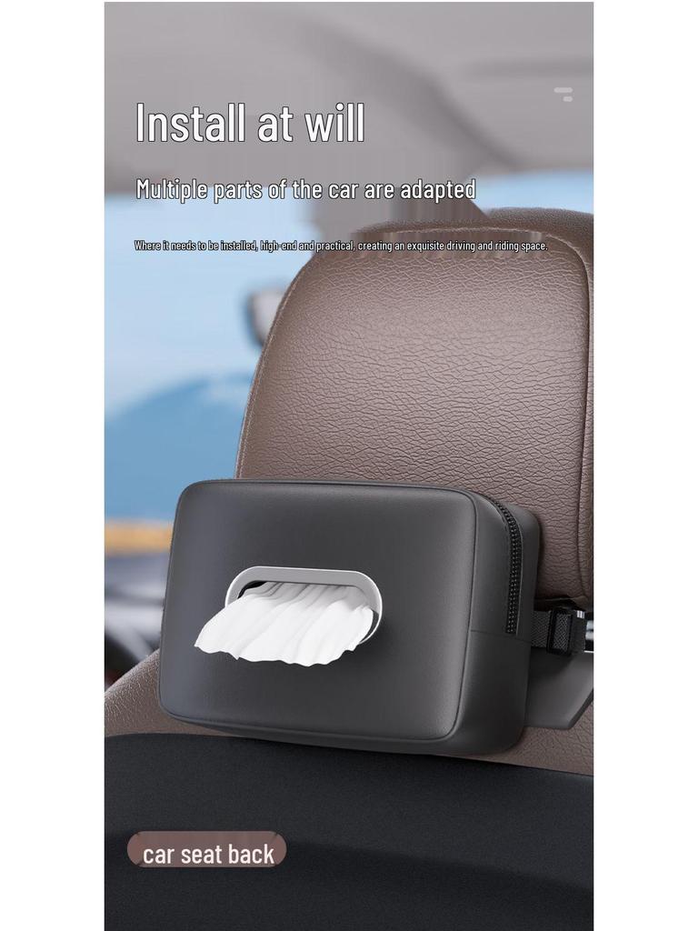 Špičkový držák loketní opěrky do auta - Závěsný úložný prostor na ubrousky a papíry
