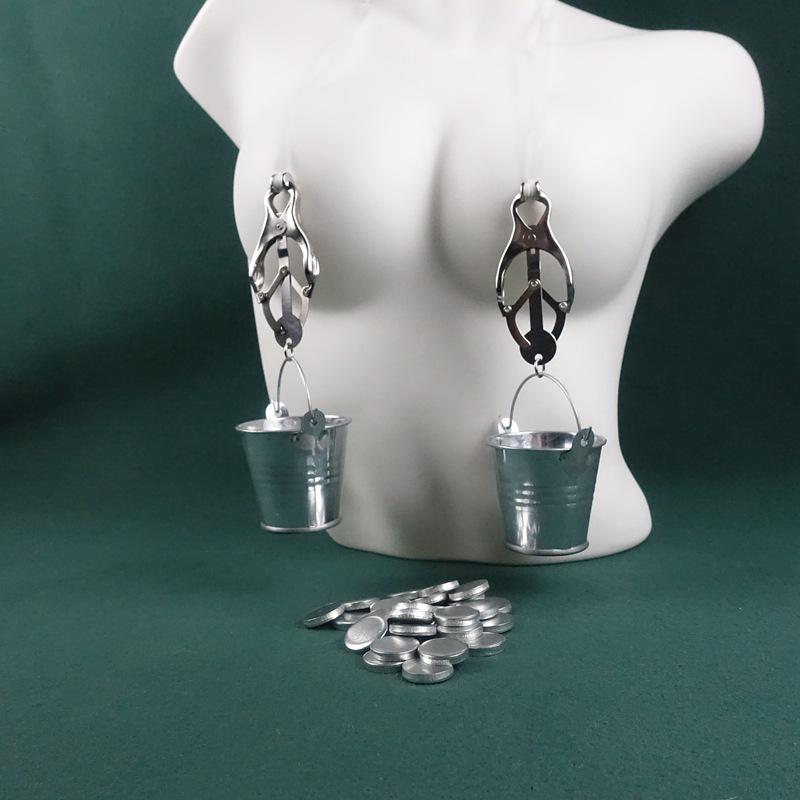 Heavy-Duty Butterfly Nipple and Clitoral Clamp Set for Intense Sensation