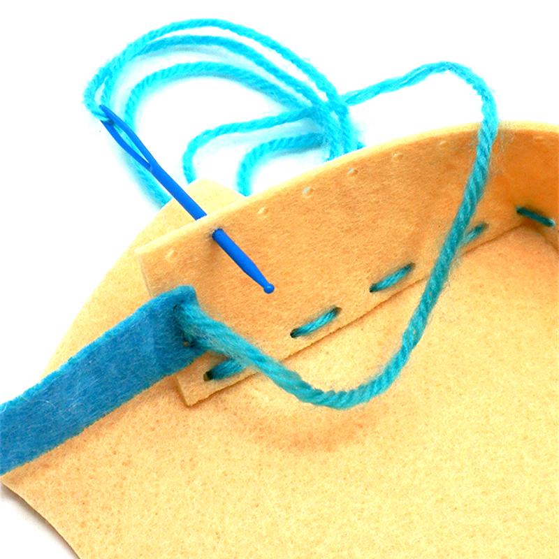 8 Pcs Kids Sewing Kit Diy Felt Sewing Kits Preschool Educational Toys Craft Felt With Safety Needle For Boys Girls Beginners