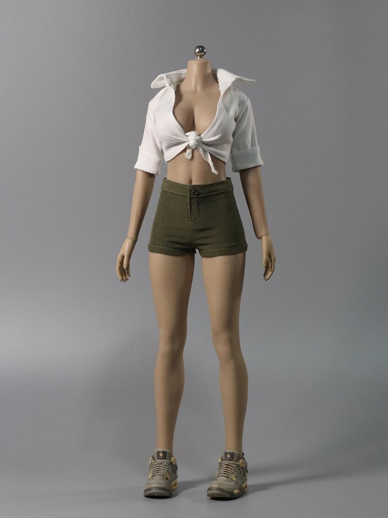 HAMRETHYPPZ 1/6 Scale Costumes for 1/6 Scale Figures, Female Band Shirts, Gal Tops, and Sexy Outfits (Body, Head, and Shoes Not Included)