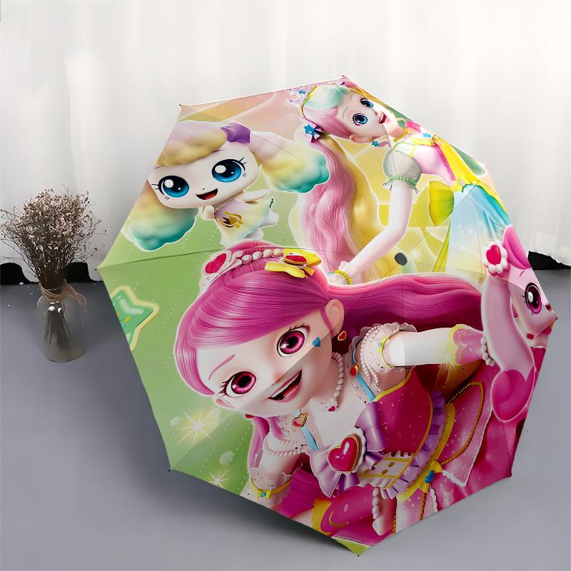 Magical Friends, Colorful Fantasy Automatic Opening and Closing, 8 rib Structure Portable Umbrella, Suitable for Men and Women in All Season