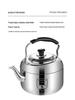 Stainless Steel Large Capacity Whistling Kettle for Gas & Induction Stoves