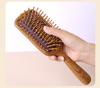 Sandalwood Travel Massage Comb: Portable Solid Wood Fluffy Comb with Cushion Airbag for Hair and Scalp Massage.