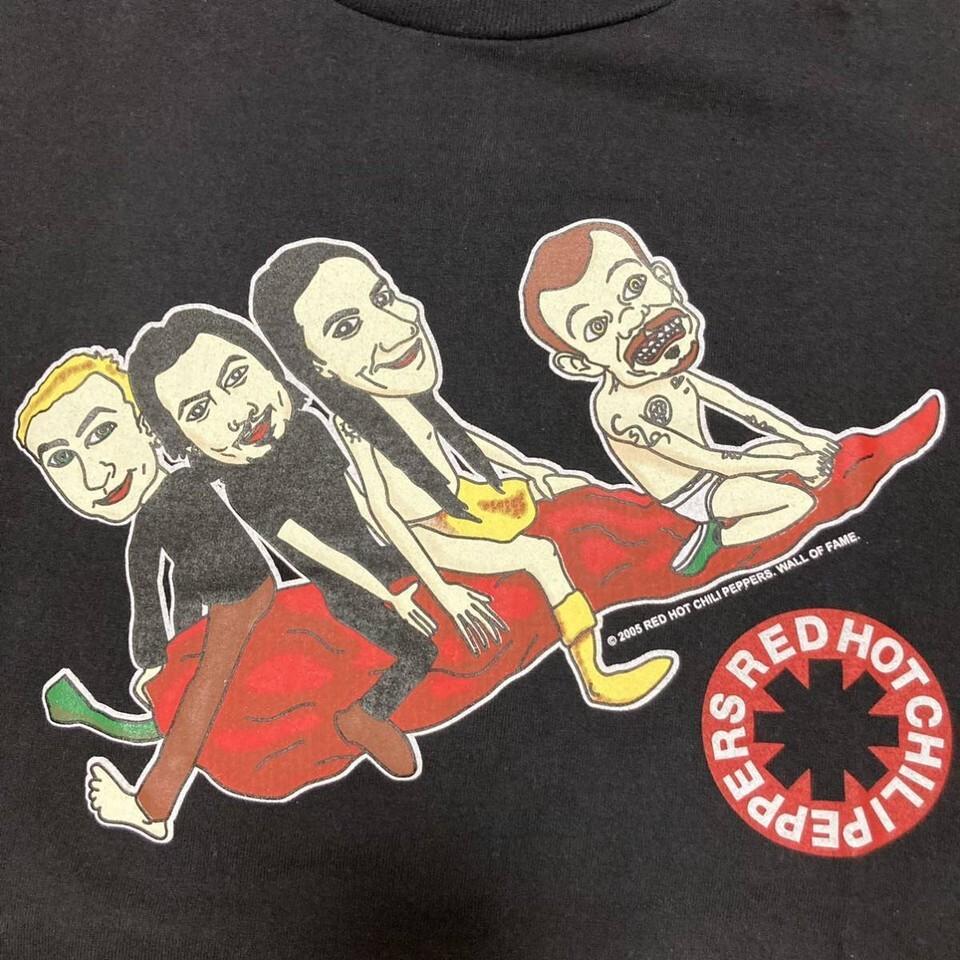 

1 сторона Футболка в стиле винтаж Red Hot Chili Peppers Черная Унисекс 4XL