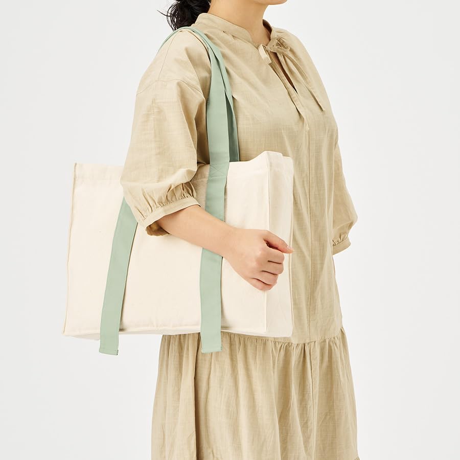 Handle Square Tote Bag for Large Perfect for Fan Member and Other Oshi Perfect as a Eco or Travel Bag [Trade Works] [Canvas Carry-On Fans] Capacity,