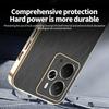 KADEM For Realme 14 5G Case Electroplating Silk Texture PU+TPU Phone Back Cover