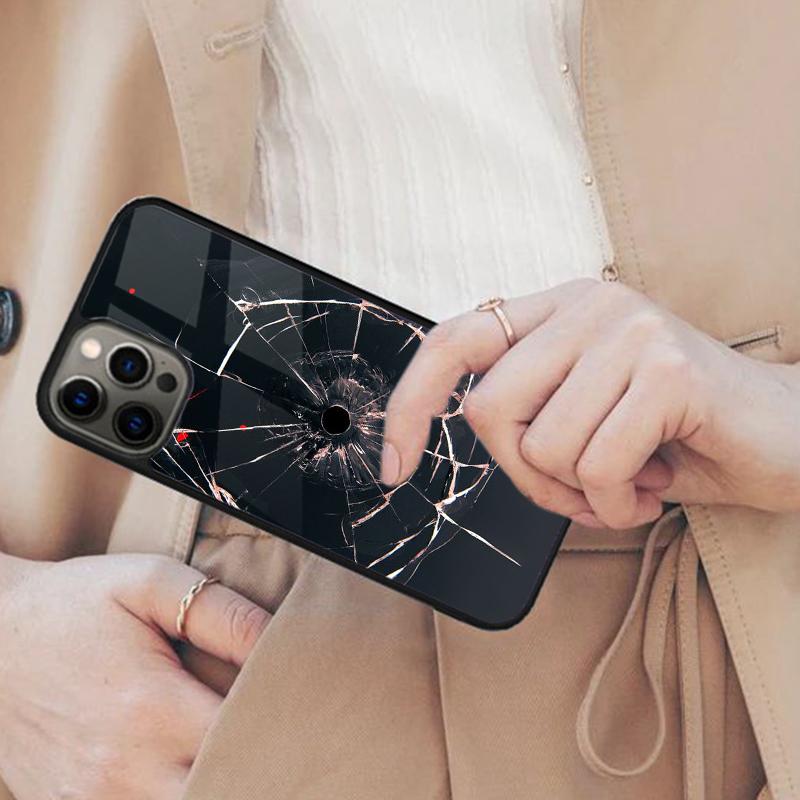 Bullet Hole Magnetic Phone Case For APPLE iPhone 17 Air 16 14 13 12 Pro Max 15 Plus Wireless Charge With MagSafe Cover
