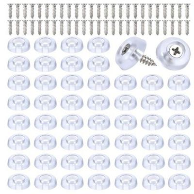 150Pcs Cutting Board Feet NonSlip Bumper Screw On Rubber Feet Furniture Legs Protector Pad with Screws Easy To Use