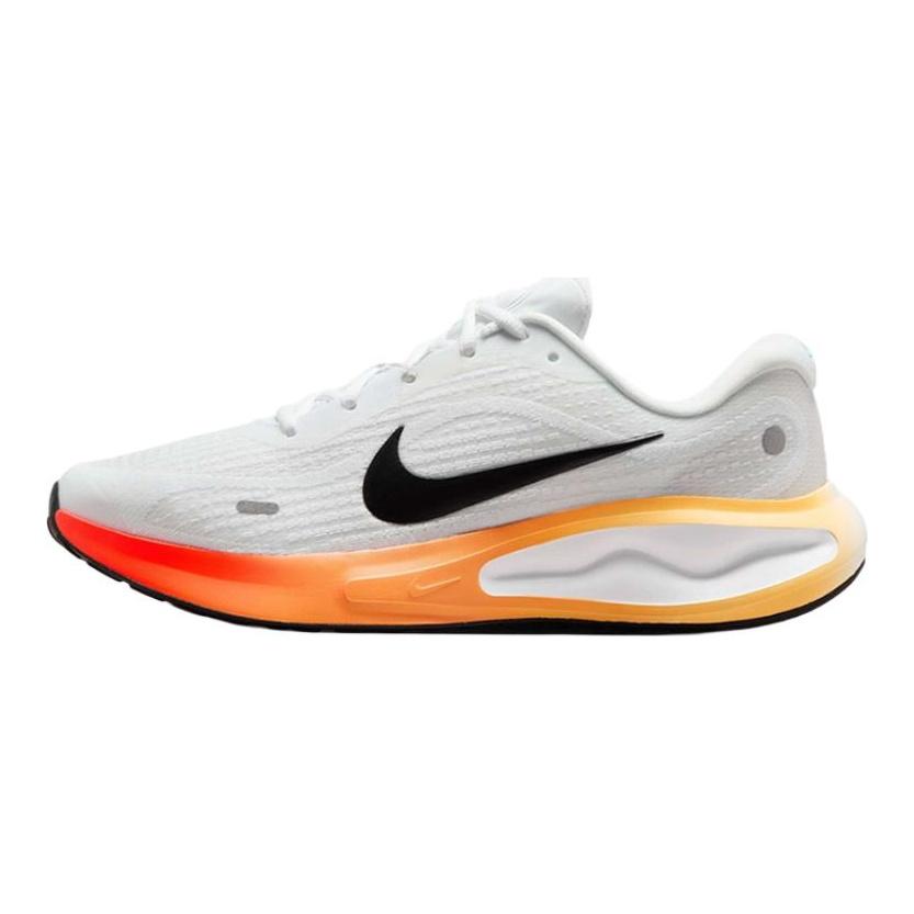 Nike Buty do biegania Journey Run odporne na ścieranie niskie męskie białe czarne pomarańczowe IH7329-101