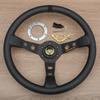 JDM Racing 14Inch 60th Anniversary Steering Wheel Car Drift Leather Sport Steering Wheel For VW HONDA TOYOTA BMW
