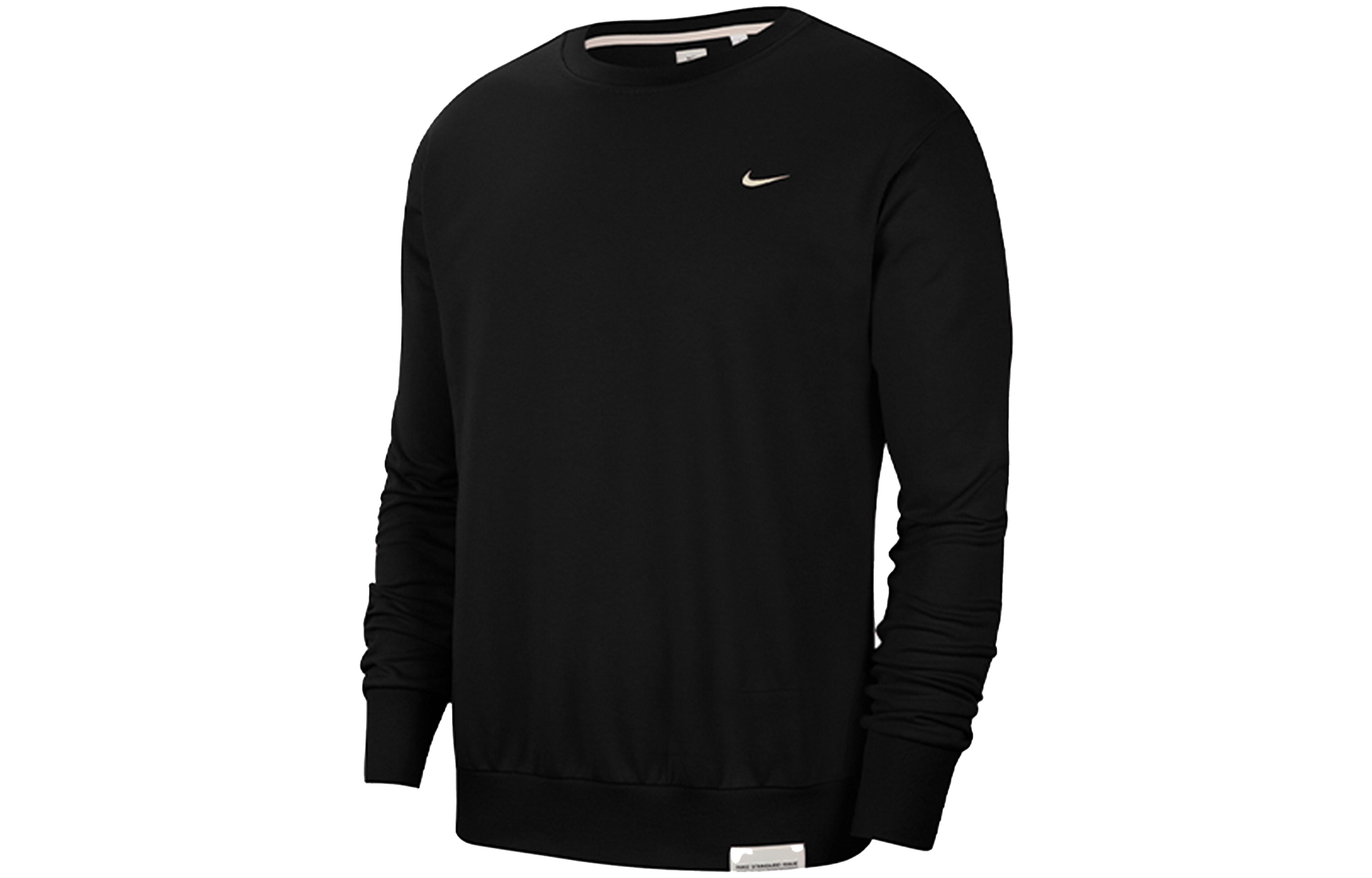 Nike Dri Fit Sweatshirts Men s Black Crew Neck Moderate Regular CK6359-010 M