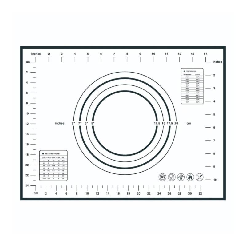 Heat Resistant Silicone Pastry Mats For Oven Microwave Safe Nonslip Surfaces Easy Storage Kitchen Baking Essential