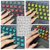 Flexible Resin Mold Pendant Molds Keyboard Letter Shape Silicone Texture for Epoxy Crafts and Creative Wall Decorations