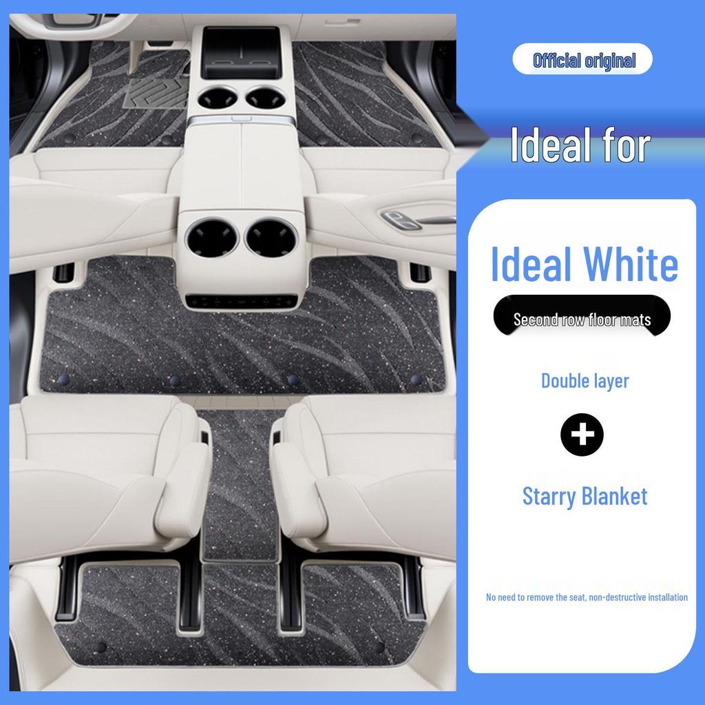 Ideal i8 Full Coverage Odorless Floor Mats – Eco-Friendly Leather Car Interior Protection