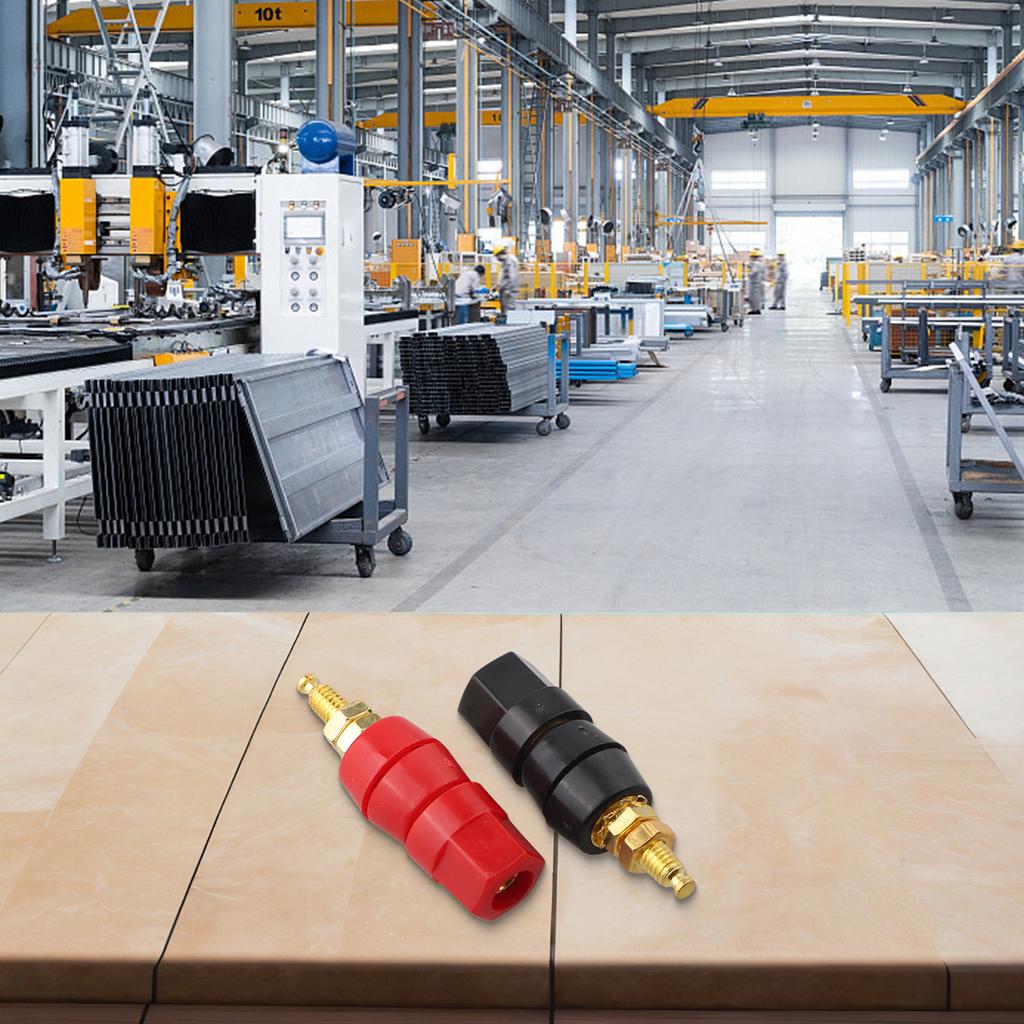 Audio Equipment Setup Audio Speaker Binding Post Gold Plated Terminal 4mm Diameter Of The Tail Hole Maximum Signal Transmission