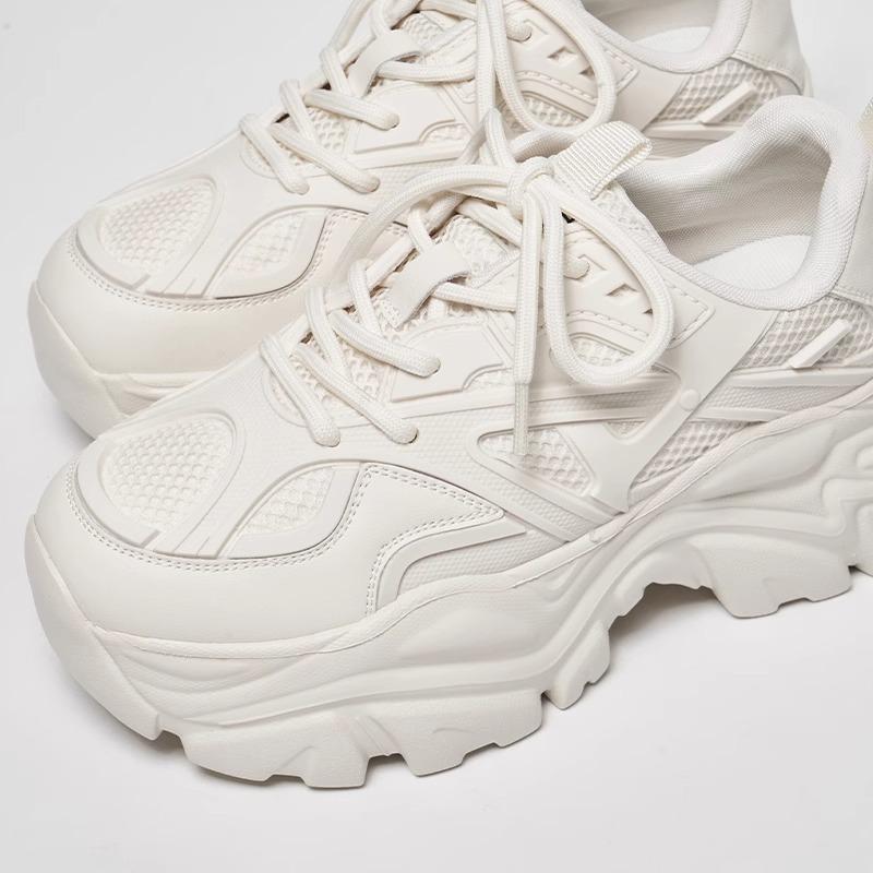 Daddy shoes women's 2025 new spring and autumn women's shoes are popular, versatile thick-soled height-increasing running casual sports shoes