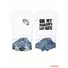 On My Husbands Last Nerve Print Tshirt Wife Heart Graphic Short Sleeve Crew Neck Casual Tops Unisex Daily Streetwea