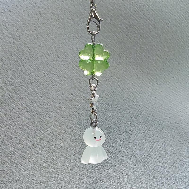 Niedliche Sunny Day Puppen Handy-Anhänger Anhänger Kawaii Glücksklee Schlüsselanhänger Handykette Exquisites Taschen-Dekorationszubehör Geschenk