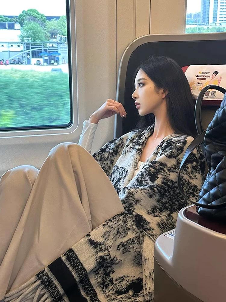 Maillard Women's High-End Versatile Double-Sided Shawl Scarf - Casual Fashion & Office Blanket